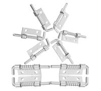 Spring Loaded Latch 30pcs Spring Hinge Cabinet Door Latch Lock Barrel Bolt Steel Loaded Pin Movable Galvanized Iron Spring Loaded Latch for Gate for Yard Gate Shed Door