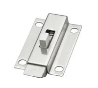 Spring Loaded Latch for Doors and, 50mm Stainless Steel Automatic Door Bolt with Spring Bounce Lock, Silver | Compatible with(A)