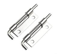 Spring Loaded Latch for Doors, Cabinets & Interior Applications - 304 Stainless Steel Security Bolt Latch, Child-Safe and Pet-Proof Door Closure, Bathroom, Garden,(M Left)