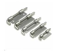 Spring Loaded Latch Pin, 1PCS Spring Loaded Metal Barrel Bolt Latch Tone Latches Door Cabinet Hinges Hardware(4-NO Hole-R)