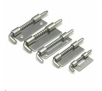 Spring Loaded Latch, Spring Loaded Latch Stainless Steel Silver 4 pcs for Gate Door Cabinet(M Left)