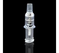 Spring-Loaded Luer Check Valve - Medical Grade One-Way Valve with Anti-Backflow & Non-Return Design to Prevent Reverse Flow and Reflux for Liquid or Gas Sets and Lab Equipment