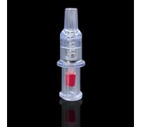 Spring-Loaded Luer Check Valve - Medical Grade One-Way Valve with Anti-Backflow & Non-Return Design to Prevent Reverse Flow and Reflux for Liquid or Gas Sets and Lab Equipment