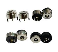 Spring-Loaded Magnetic Pogo Pin Connector 1Pair 1Pin Male and Female DC Power Charge Probe Round Magnet Charging Connector 5mm/8mm/10mm/12mm (10mm)