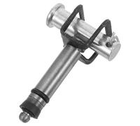 Spring Loaded Pull Pin for 2-ton Jack, Iron Quick Release Mechanism | Return Valve, Universal Wheel, Silver Finish, Pump, 2.5-ton Hand Press Rod, Front Wheel and Handle