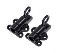 Spring loaded pushpull latch lock made from solid aluminum alloy, perfect for casement and cabinet doors with a reinforced base for durability (Black)