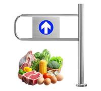 Spring-Loaded Safety Swing Gate | Automatic Closing Supermarket Entrance Gate | Flexible & Stable for Warehouses Libraries | 70x100cm Easy Installation