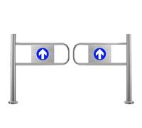 Spring-Loaded Safety Swing Gate, Supermarket Entrance Safety Gate, Durable 90° Metal Entrance Barrier, Automatic Closing Gate,for Industrial Factory Supermarket Aisle