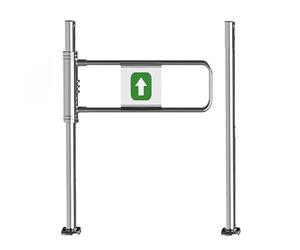 Spring-Loaded Safety Swing Gate with Post Mount for Controlled Access in High-Traffic Areas