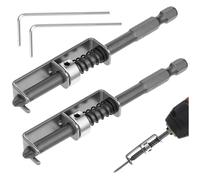Spring-Loaded Screw Holder Bit, 2-Pack Hands-Free Screwdriver Bit Set with Retaining Clip for One-Handed Operation, Works with All Materials Including Stainless Steel, Brass, Aluminum