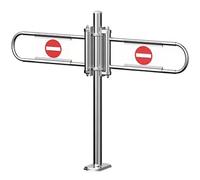 Spring-Loaded Self-Closing Revolving Door for Efficient Crowd Management