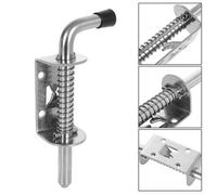 Spring Loaded Shoot Bolts X2 (Zinc Plated Drop Bolt Field Gate Stable Door)