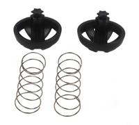 Spring Loaded Stopper Kit for Coffee Maker Brew Basket Bottom, Compatible with 4-12 Cup Drip Coffee Machines, Replacement Parts, 2 Sets, Easy Clean Design