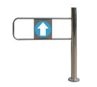 Spring-Loaded Swing Gate,90° Open Entrance Swing Gate,1-Way Safety Door,Automatic Rebound,Stainless Steel Material,for Factory Aisle,Park Aisle,Store(Right,85cm/33.5in)