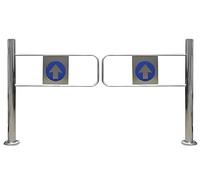 Spring-Loaded Swing Gate, 90° Opening, Automatic Closing Safety Gate for Supermarket & Industrial Aisles