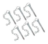 Spring Loaded Sword Pin With Chain Retaining Cotter Pin 12.5mm x 150.5mm 6pc