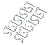 Spring Loaded Sword Pin With Chain Retaining Cotter Pin 9.5mm x 113mm 10pc