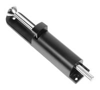 Spring Loaded Zinc Alloy Floor Bolt for Double Doors and Gates | Black Metal Hardware, Profile with Foot Operated Drop Rod, Works Best on Frame Side Indoors