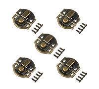 Spring Lock， Toggle Catch,Spring Loaded Toggle Latch, Hasp Heavy Duty,Jewelry Case 5PCS(Bronze)