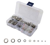 Spring Lock Washer 480pcs Set 304 Stainless Steel with 9 Sizes M2 M2 5 M5 M6 M8 M10 for Power Source Connections in Home and Shop Environments