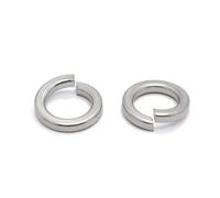 Spring Lock Washer Split Spring Lock Washer Elastic Gasket M1.6-M24 2/10/50 pcs 304 Stainless Steel Silvery(10pcs M10)