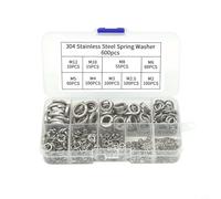 Spring Lock Washers 600 pcs 304 SS for Bolts Screws in Construction DIY Marine Aircraft Engineering and Appliance Assembly