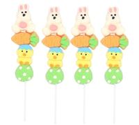 Spring Mallow Stacker Marshmallow Lollipop 45g Sugar Coated Fruit Flavour Sweet - Bunny Carrot Chick Egg - Halal (4)