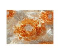 Spring Marigolds Flower Jigsaw Puzzles for Adults 500 Piece, 3D Style Luxury Florals Wooden Printed Puzzles, Cool Modern Pattern Decor for Home