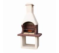 Spring Masonry Charcoal BBQ - Stone Chimney Barbecue Garden Grill