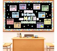 Spring Math Bulletin Board Decorations Spring is in The air Paper Cutouts Math is Everywhere Bulletin Board Supplies Elementary Mathematics Boards Decor for School Office Chalkboard Wall Supplies