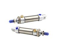 Spring Mini Cylinder MTA16/20/25 Stainless Steel Pneumatic Single Action 25-300mm Stroke with Quick Response(16mm,Stroke 150mm)
