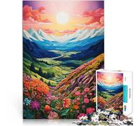 Spring Mountains Art Adults 1000 Piece Jigsaw Puzzle for Educational Game Challenge Toy Enhance love between couples 38x26cm