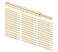 Spring Needle Round Head 3.2mm Pogo Pins, Test Pin Probe for Electronic Components, Gold Plated Brass Stable Test Probe with Low Contact Impedance, 50Pcs Durable Test Needles for P