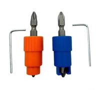 Spring-Operated Screwdriver Aid for Maintaining Screw Orientation During Initial Thread Engagement in Blind or Tight Areas (2pcs)