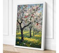 Spring Orchard in Bloom Canvas Wall Art Print 18x12 Inch (46 x 30 cm)