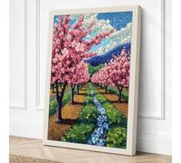 Spring Orchard in Bloom Canvas Wall Art Print 30x20 Inch (76 x 51 cm)
