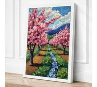 Spring Orchard in Bloom Canvas Wall Art Print 30x20 Inch (76 x 51 cm)