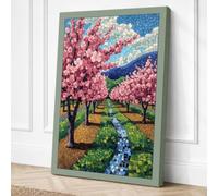 Spring Orchard in Bloom Canvas Wall Art Print 36x24 Inch (91 x 61 cm)