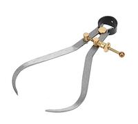 Spring Outside Caliper, Boomerang Leg Spring Caliper Divider Set with Copper Fitting, Calipers Measuring Tool for Wood Turning Lathe Projects(190mm / 7.5in)