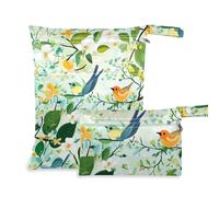 Spring Pear Blossom Birds Green prop1 Bags for Swimsuits 2 Pack Travel Essentials for Baby with Handles for Yoga