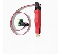 Spring Pin Burner Cable for TSSOP8 MSOP8 Clip, IC Programming Probe with 30cm Soft Wire, 0.65mm Pitch Chip Download Read Write Tool, Red(for MSOP8)