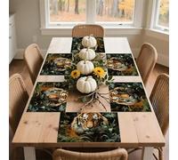 Spring Place Mats Set 30x45cm*6 Jungle Tiger Decorative Summer Decor Placemats Rectangle Spring Table Mats for Party Home Kitchen Dining Table Decoration