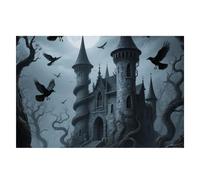 Spring Place Mats Set 30x45cm Scissor Castle Decorative Summer Decor Placemats Rectangle Spring Table Mats for Party Home Kitchen Dining Table Decoration