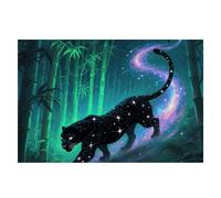 Spring Place Mats Set 30x45cm Star Panther Bamboo Decorative Summer Decor Placemats Rectangle Spring Table Mats for Party Home Kitchen Dining Table Decoration