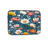 Spring Plant Laptop Case 15 Inch Colorful Flower Laptop Bag for Women Men, Water-Resistant Business Computer Carrying Bag Shockproof Notebook Sleeve