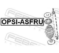 Spring plate Rear Axle OPSI-ASFRU FEBEST for OPEL KADETT E Hatchback KADETT E