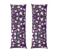 Spring Plum Floral Print Long Body Pillowcase 20x54in,Super Soft And Breathable Long Body Pillowcase With Zipper