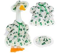 Spring Porch Goose Outfit, Garden Statue Clothes,Spring Summer Goose Costume Clothes for Indoor Outdoor Yard Lawn Patio Art Decor,Designed for 23-inch Standard Geese as Pets or Statues(Style-B)