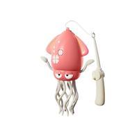 Spring-Powered Octopus Pet Toy with Music Self-Navigating Obstacle-Avoidance Indoor Play for Cats Dogs