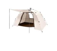 [Spring Pressure Quick Opening Tent] 3 Seconds one-Click unfolding - Oxford Cloth is Rainproof, with its own Foyer Pole, Multi-Size Optional (Quicksand Gold, Floor Nails + Windbreak Rope)